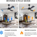 45 in. Wood Ceiling Fan with Remote Control, Farmhouse Low Profile Ceiling Fan for Bedroom Living Room-23-ErisView