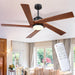 45 in. Wood Ceiling Fan with Remote Control, Farmhouse Low Profile Ceiling Fan for Bedroom Living Room-26-ErisView