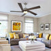 45 in. Wood Ceiling Fan with Remote Control, Farmhouse Low Profile Ceiling Fan for Bedroom Living Room-40-ErisView