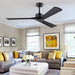 45 in. Wood Ceiling Fan with Remote Control, Farmhouse Low Profile Ceiling Fan for Bedroom Living Room-48-ErisView