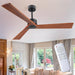 45 in. Wood Ceiling Fan with Remote Control, Farmhouse Low Profile Ceiling Fan for Bedroom Living Room-50-ErisView