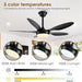 46 in. Black Modern Ceiling Fan, Indoor Ceiling Fan with Light Remote APP Control for Living Room, Low Profile Outdoor Ceiling Fan for Patio -2-ErisView