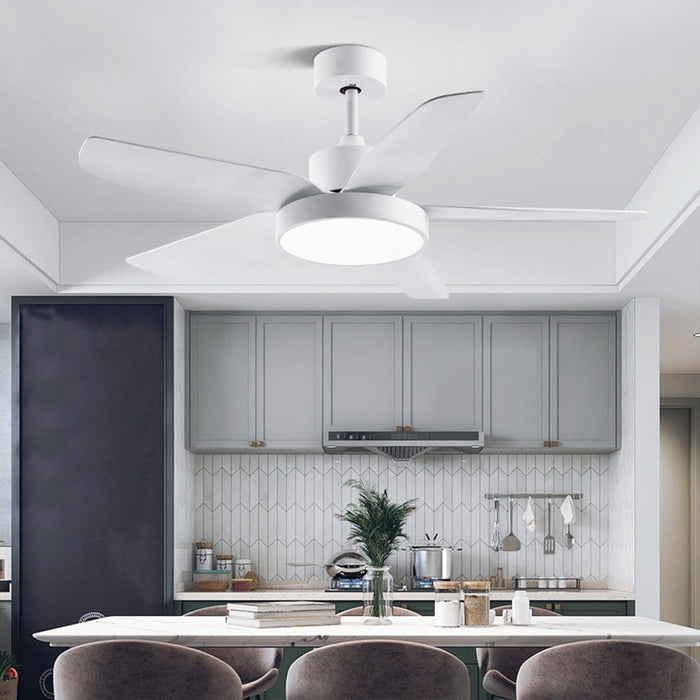 46 Inch Variable Frequency Mute LED Three-color Dimming Ceiling Fan Light