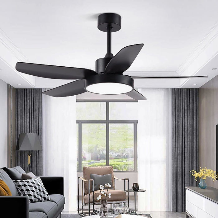 46 Inch Variable Frequency Mute LED Three-color Dimming Ceiling Fan Light