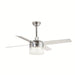 48 in. 4-Blade Crystal Ceiling Fan with LED Light Remote Control, Modern Chrome Ceiling Fan for Living Room-ErisView