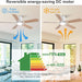 48 in. Black Flush Mount Low Profile Bedroom Ceiling Fans with Lights, Outdoor Remote Control Fan for Patio Porch Garage, Reversible Fan in Winter Summer-13-ErisView