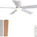 48 in. Black Flush Mount Low Profile Bedroom Ceiling Fans with Lights, Outdoor Remote Control Fan for Patio Porch Garage, Reversible Fan in Winter Summer-9-ErisView