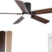 48 in. Black Flush Mount Low Profile Bedroom Ceiling Fans with Lights, Outdoor Remote Control Fan for Patio Porch Garage, Reversible Fan in Winter Summer-1-ErisView