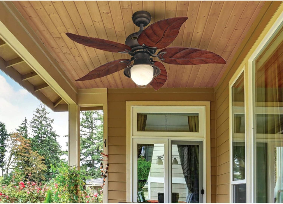 48 in. Bronze Ceiling Fan, Indoor Outdoor Ceiling Fans with Light-5-ErisView