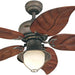 48 in. Bronze Ceiling Fan, Indoor Outdoor Ceiling Fans with Light-1-ErisView