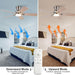48 in. Brushed Nickel Remote Control Ceiling Fan and Light, Low Profile Flush Mount Ceiling Fan with Light for Bedroom-5-ErisView