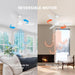 48 in. Ceiling Fan, Outdoor Ceiling Fan with Light, White Ceiling Fan with Light and Remote, New Ceiling Fans for Bedroom, Outdoor Patio Ceiling Fans-3-ErisView