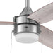 48 in. Ceiling Fan with LED Light Pull Chain, Reversible Brushed Nickel Ceiling Fan-10-ErisView