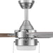 48 in. Ceiling Fan with LED Light Pull Chain, Reversible Brushed Nickel Ceiling Fan-12-ErisView