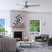 48 in. Ceiling Fan with LED Light Pull Chain, Reversible Brushed Nickel Ceiling Fan-2-ErisView
