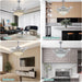 48 in. Chrome Dimmable Crystal Ceiling Fan, Retractable Blade Modern Fandelier Ceiling Fans with Light, Chandelier Fan with Remote Control for Living Room-6-ErisView