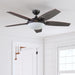 48 in. Contemporary Ceiling Fan with Light, Indoor LED Ceiling Fan with Remote Control, Bronze Reversible Fan for Summer Winter-10-ErisView