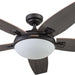 48 in. Contemporary Ceiling Fan with Light, Indoor LED Ceiling Fan with Remote Control, Bronze Reversible Fan for Summer Winter-11-ErisView