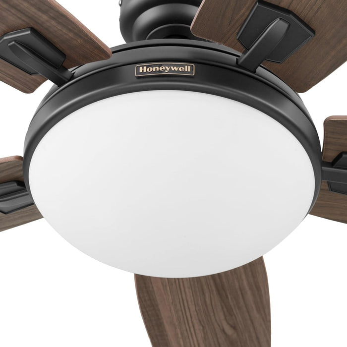 48 in. Contemporary Ceiling Fan with Light, Indoor LED Ceiling Fan with Remote Control, Bronze Reversible Fan for Summer Winter-14-ErisView