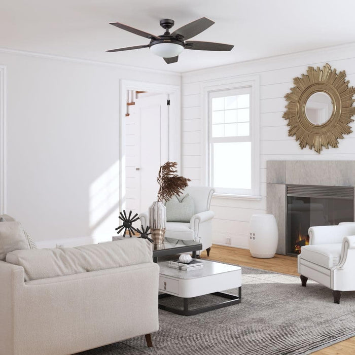 48 in. Contemporary Ceiling Fan with Light, Indoor LED Ceiling Fan with Remote Control, Bronze Reversible Fan for Summer Winter-17-ErisView