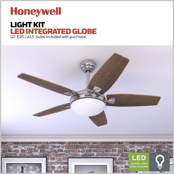 48 in. Contemporary Ceiling Fan with Light, Indoor LED Ceiling Fan with Remote Control, Bronze Reversible Fan for Summer Winter-21-ErisView