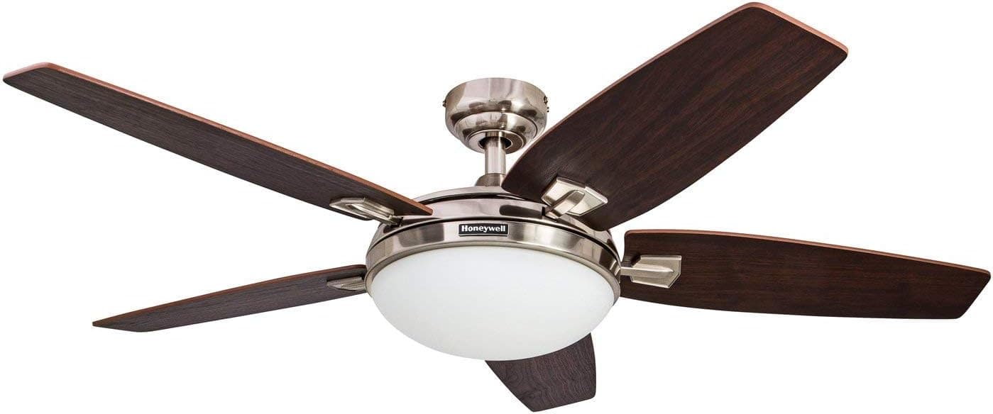 48 in. Contemporary Ceiling Fan with Light, Indoor LED Ceiling Fan with Remote Control, Bronze Reversible Fan for Summer Winter-26-ErisView