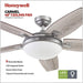 48 in. Contemporary Ceiling Fan with Light, Indoor LED Ceiling Fan with Remote Control, Bronze Reversible Fan for Summer Winter-29-ErisView