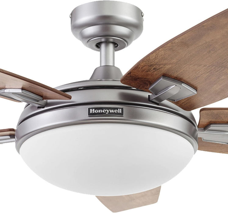 48 in. Contemporary Ceiling Fan with Light, Indoor LED Ceiling Fan with Remote Control, Bronze Reversible Fan for Summer Winter-36-ErisView