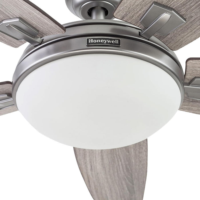 48 in. Contemporary Ceiling Fan with Light, Indoor LED Ceiling Fan with Remote Control, Bronze Reversible Fan for Summer Winter-38-ErisView