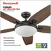 48 in. Contemporary Ceiling Fan with Light, Indoor LED Ceiling Fan with Remote Control, Bronze Reversible Fan for Summer Winter-3-ErisView