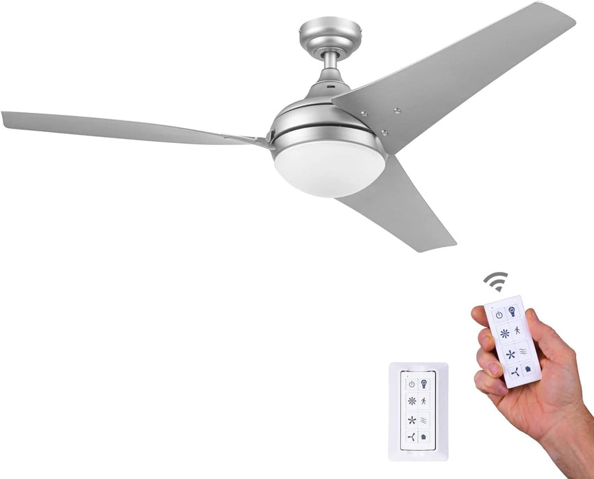 48 in. Contemporary Ceiling Fan with Light, Indoor LED Ceiling Fan with Remote Control, Bronze Reversible Fan for Summer Winter-41-ErisView
