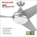 48 in. Contemporary Ceiling Fan with Light, Indoor LED Ceiling Fan with Remote Control, Bronze Reversible Fan for Summer Winter-42-ErisView