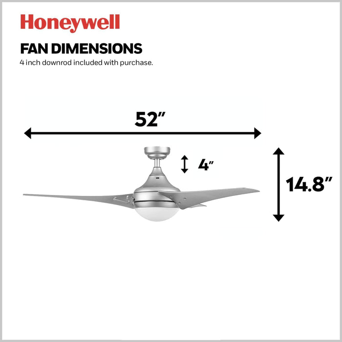 48 in. Contemporary Ceiling Fan with Light, Indoor LED Ceiling Fan with Remote Control, Bronze Reversible Fan for Summer Winter-45-ErisView