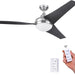 48 in. Contemporary Ceiling Fan with Light, Indoor LED Ceiling Fan with Remote Control, Bronze Reversible Fan for Summer Winter-51-ErisView