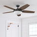 48 in. Contemporary Ceiling Fan with Light, Indoor LED Ceiling Fan with Remote Control, Bronze Reversible Fan for Summer Winter-5-ErisView