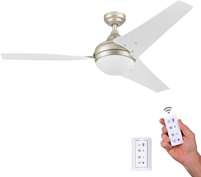 48 in. Contemporary Ceiling Fan with Light, Indoor LED Ceiling Fan with Remote Control, Bronze Reversible Fan for Summer Winter-60-ErisView
