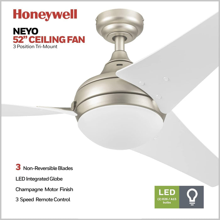 48 in. Contemporary Ceiling Fan with Light, Indoor LED Ceiling Fan with Remote Control, Bronze Reversible Fan for Summer Winter-61-ErisView