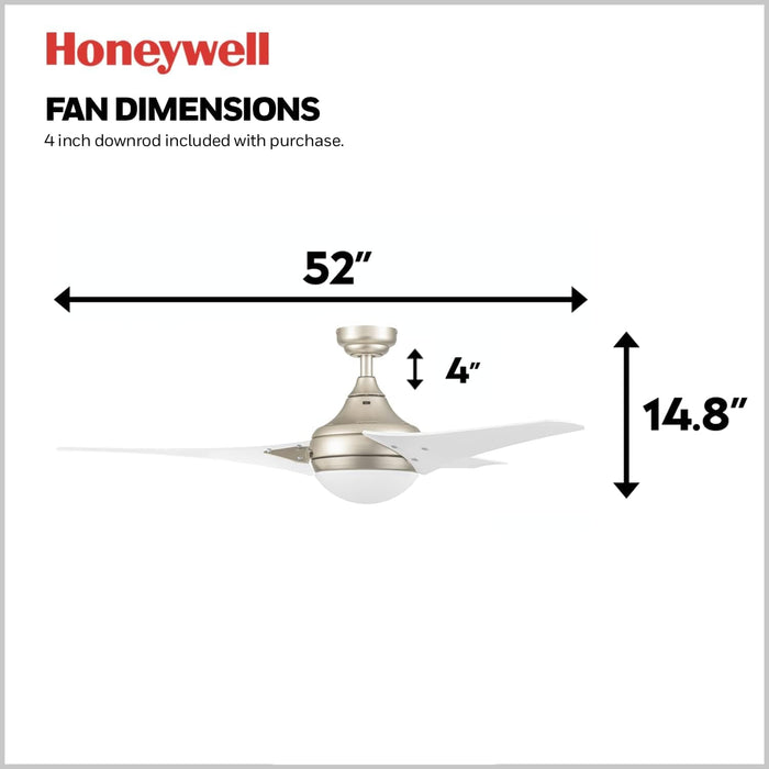 48 in. Contemporary Ceiling Fan with Light, Indoor LED Ceiling Fan with Remote Control, Bronze Reversible Fan for Summer Winter-63-ErisView
