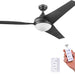 48 in. Contemporary Ceiling Fan with Light, Indoor LED Ceiling Fan with Remote Control, Bronze Reversible Fan for Summer Winter-69-ErisView