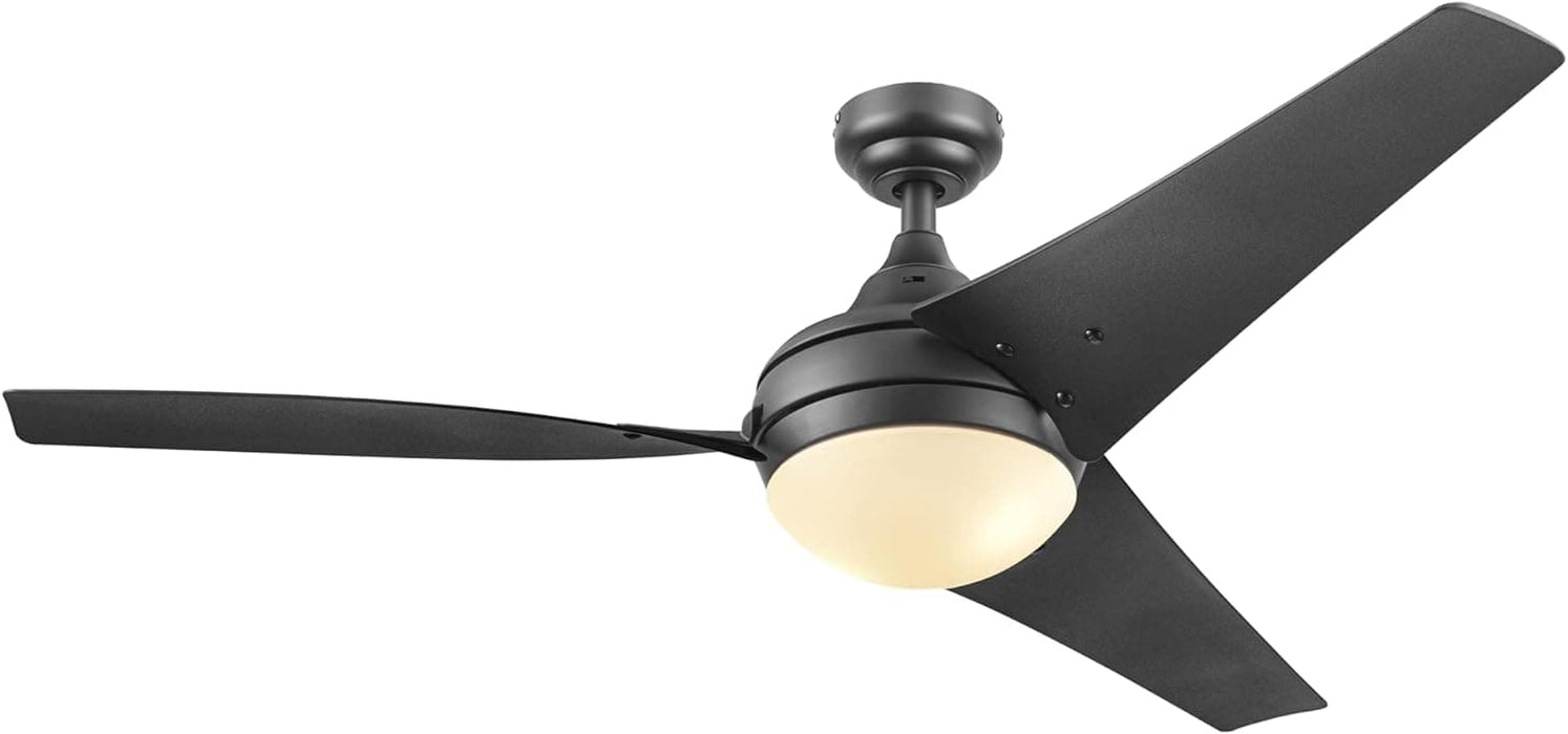 48 in. Contemporary Ceiling Fan with Light, Indoor LED Ceiling Fan with Remote Control, Bronze Reversible Fan for Summer Winter-76-ErisView