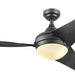48 in. Contemporary Ceiling Fan with Light, Indoor LED Ceiling Fan with Remote Control, Bronze Reversible Fan for Summer Winter-76-ErisView