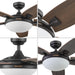 48 in. Contemporary Ceiling Fan with Light, Indoor LED Ceiling Fan with Remote Control, Bronze Reversible Fan for Summer Winter-8-ErisView