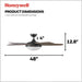 48 in. Contemporary Ceiling Fan with Light, Indoor LED Ceiling Fan with Remote Control, Bronze Reversible Fan for Summer Winter-9-ErisView