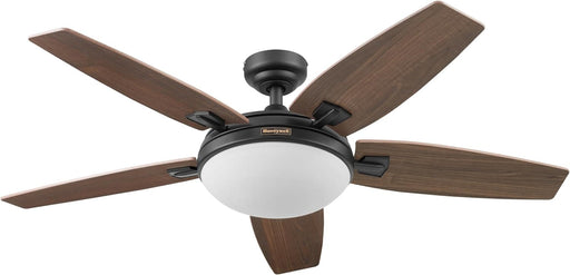 48 in. Contemporary Ceiling Fan with Light, Indoor LED Ceiling Fan with Remote Control, Bronze Reversible Fan for Summer Winter-1-ErisView
