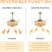 48 in. Crystal Ceiling Fan with Light and Remote Modern Dimmable Fandelier for Bedroom invisible Retractable Chandelier Fan Gold for Living Room Fan-3-ErisView