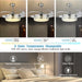 48 in. Fandelier Ceiling Fan, Gold Ceiling Fans with Light and Remote, Dimmable Flush Mount Low Profile Ceiling Fan-2-ErisView