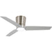 48 in. Fandelier Flush Mount, Recessed Ceiling Fan LED Light, Silver Brushed Nickel Ceiling Fan-1-ErisView