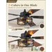 48 in. Farmhouse Rustic Ceiling Fan with Light, Caged Quiet Reversible Ceiling Fan, Ceiling Fan for Bedroom Living Room-3-ErisView