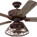 48 in. Indoor Dimmable Caged Ceiling Fan with LED Light Kit and Remote Control-3-ErisView