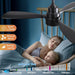 48 in. Indoor Outdoor Ceiling Fan with Light and Remote, Dimmable Smart Modern Ceiling Fan with Timer, Wood Ceiling Fan for Bedroom Living Room-10-ErisView